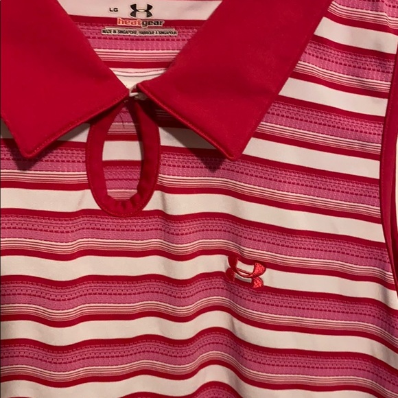 Under Armor striped golf sleeveless tank top - Picture 4 of 6